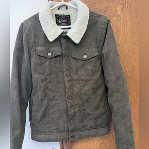 Beautiful Giant Garments Brown Sherpa-Lined Men's Jacket